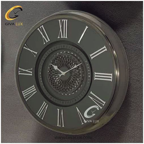 ساعت دیواری اورجینال آرتمیس آلیاژ فلزی تیتانیوم| کد رفرنس 90045، مدل: 2044Titanium Silver